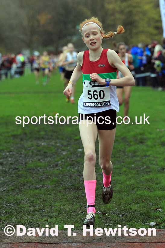 Girls Under-15s, 2022 British Athletics Cross Challenge, Sefton Park, Liverpool.  Photo: David T. Hewitson/Sports for All Pics